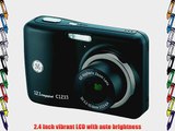 GE C1233 12MP Digital Camera with 3X Optical Zoom and 2.4 Inch LCD with Auto Brightness (Black)