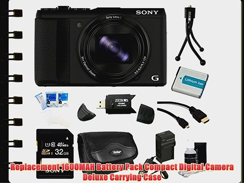 Sony DSC-HX50V/B DSC-HX50 HX50 DSCHX50 20.4MP Digital Camera with 3-Inch LCD Screen (Black)
