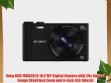 Sony DSC-WX300/B 18.2 MP Digital Camera with 20x Optical Image Stabilized Zoom and 3-Inch LCD