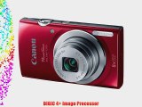 Canon PowerShot ELPH 135 (Red)   16GB Memory Card   Standard Medium Digital Camera Case   Deluxe