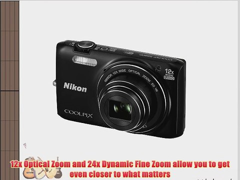 Nikon COOLPIX S6800 16 MP Wi-Fi CMOS Digital Camera with 12x Zoom NIKKOR Lens and 1080p HD