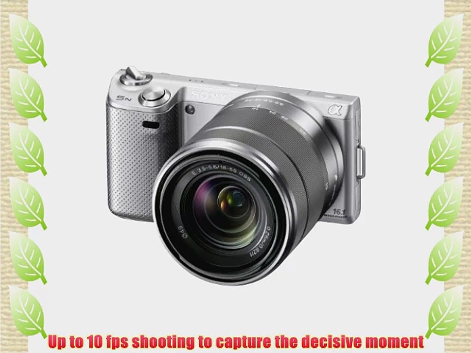 Sony NEX-5N 16.1 MP Compact Interchangeable Lens Touchscreen Camera With 18-55mm Lens (Silver)