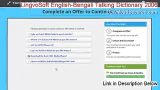 LingvoSoft English-Bengali Talking Dictionary 2006 Free Download - Download Here (2015)