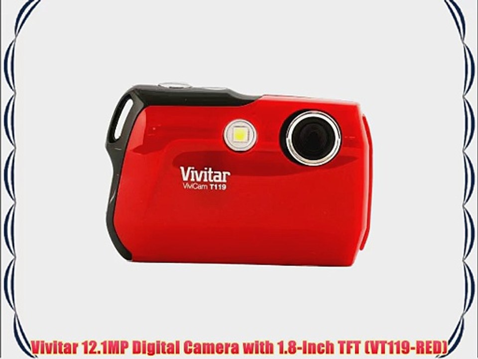 Vivitar 12.1MP Digital Camera with 1.8-Inch TFT (VT119-RED)