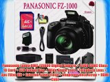 Panasonic Lumix DMC-FZ1000 Digital Camera   64GB SDHC Class 10 Card   SLR Gadget Bag   Wide