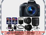 Canon EOS Rebel SL1 18.0 MP CMOS Digital SLR Full HD 1080 Video Body with EF-S 18-55mm IS STM