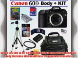 Canon EOS 60D 18 MP CMOS Digital SLR Camera (Body)   16GB Deluxe Accessory Kit