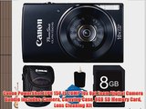 Canon PowerShot ELPH 150 IS 20MP 10x Opt Zoom Digital Camera Bundle includes: Camera Carrying