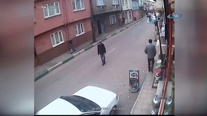 Tüp hırsızı kamerada