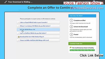 JoJos Fashion Show 2: Las Cruces Serial (Risk Free Download)