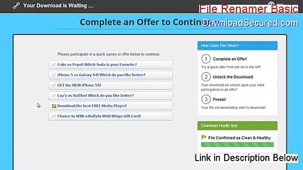 File Renamer Basic Cracked [Instant Download 2015]