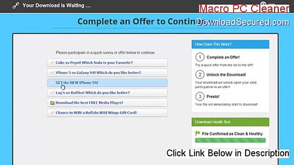 Macro PC Cleaner Full Download - Instant Download (2015)
