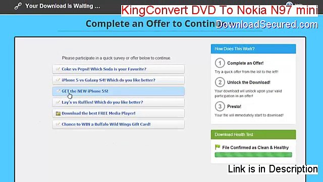 KingConvert DVD To Nokia N97 mini Download - Instant Download [2015]