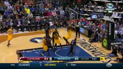 LeBron James Throws It Down - Cavaliers vs Timberwolves - January 31, 2015 - NBA Season 2014-15