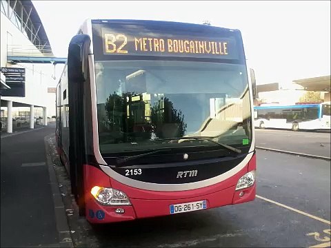 [Sound] Bus Mercedes-Benz Citaro G C2 €6 BHNS TGB n°2153 de la RTM - Marseille sur les lignes B2, 82 et 82 S