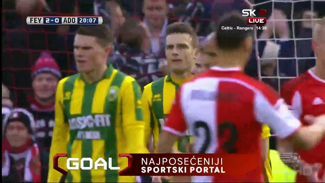Timothy Derijck 2:0 Own Goal | Feyenoord - ADO Den Haag 01.02.2015 HD