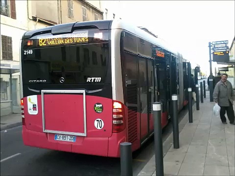[Sound] Bus Mercedes-Benz Citaro G C2 €5 BHNS TGB n°2149 de la RTM - Marseille sur la ligne B2