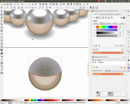 Tuto inkscape : Collier de perles