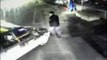 CCTV footage of man dragged 200 metres by taxi in China