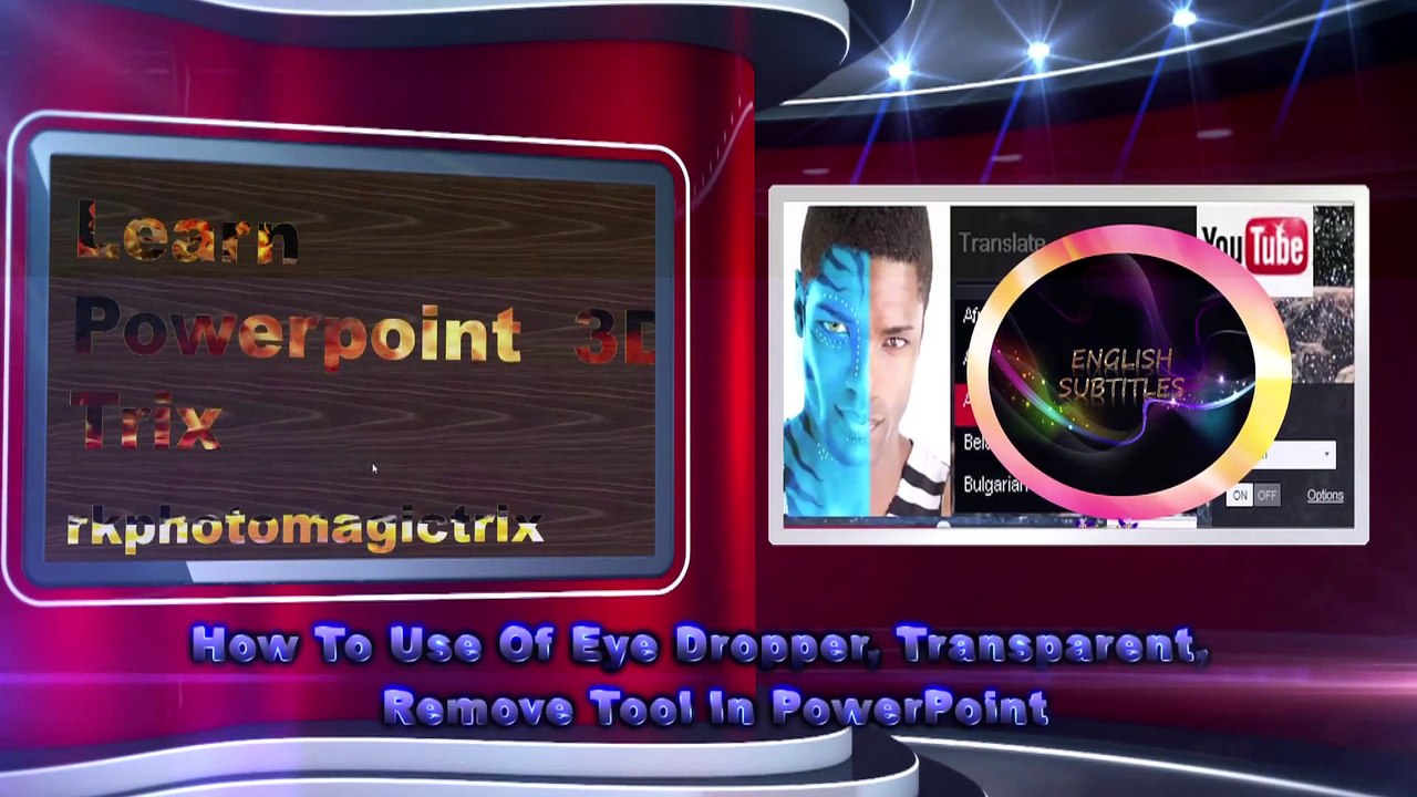 How To Use Of Eye Dropper,Transparent,Remove Tool In PowerPoint