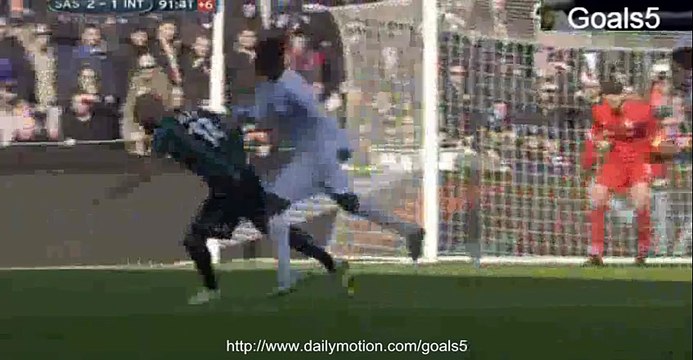 Domenico Berardi Penalty Goal Sassuolo 3 - 1 Inter Seria A 1-2-2015