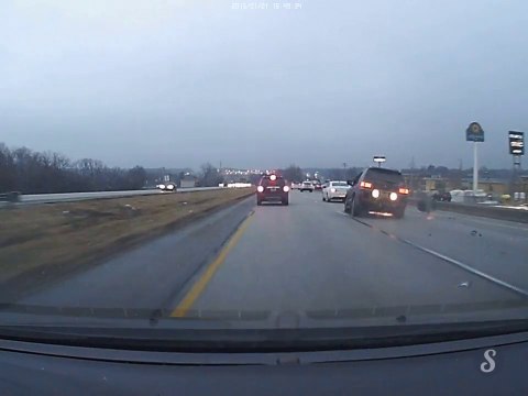 This Double car crash on highway is CRAZY!