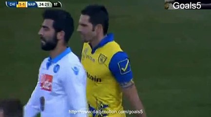 Sergio Pellissier Goal Chievo 1 - 1 Napoli Seria A 1-2-2015
