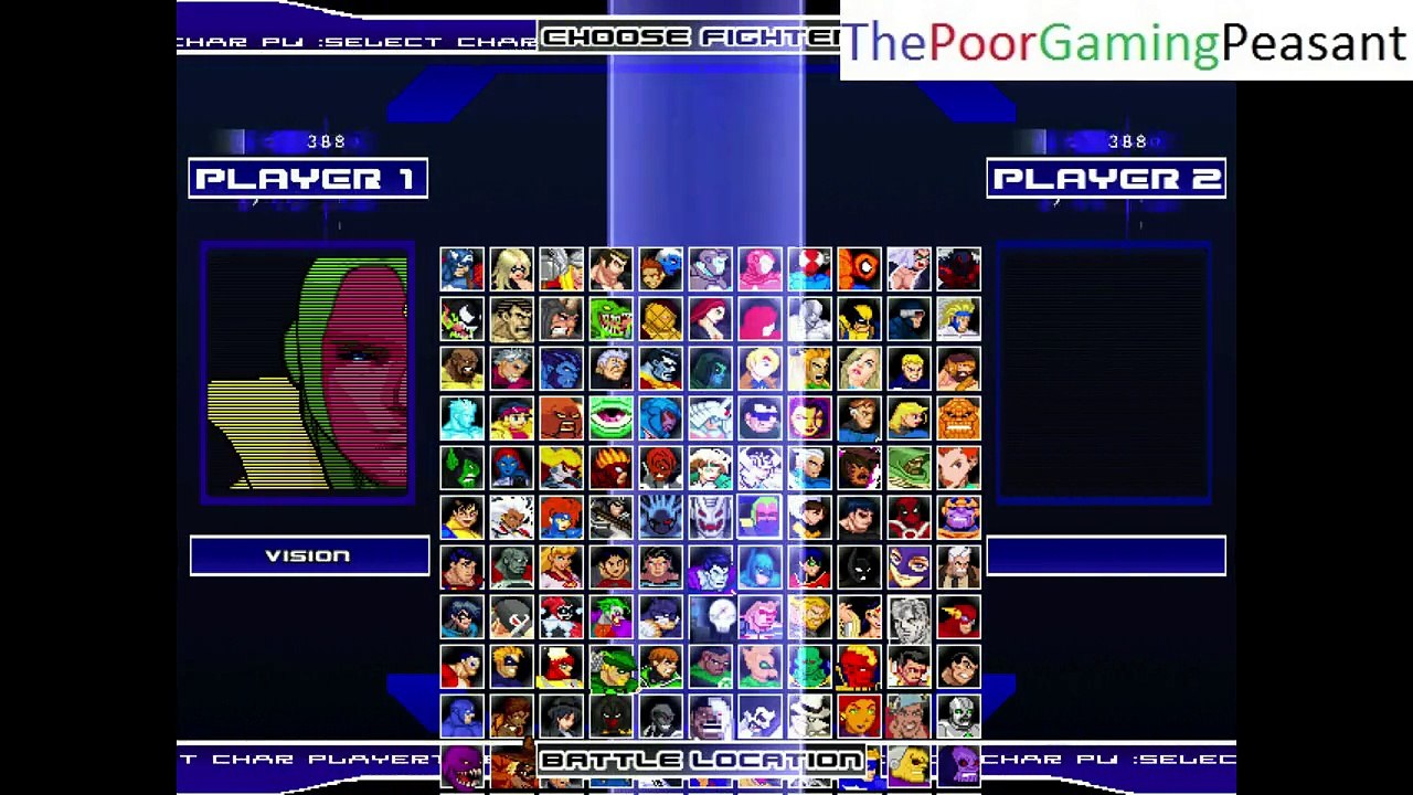 Ms. Marvel VS Batman In A DC VS Marvel MUGEN Edition Match / Battle / Fight