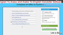 English To Arabic and Arabic To English Converter Software Keygen (Download Now)