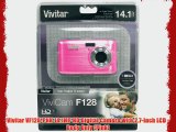 Vivitar VF128-PNK 14.1MP HD Digital Camera with 2.7-Inch LCD - Body Only (Pink)