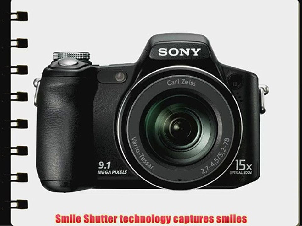 Sony Cyber-shot DSCH50 9.1 MP Digital Camera with 15x Optical Zoom with Super Steady Shot