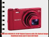 Sony DSC-WX300/R 18 MP Digital Camera with 20x Optical Image Stabilized Zoom and 3-Inch LCD