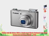 Canon PowerShot S110 12MP Digital Camera with 3-Inch LCD (Silver)