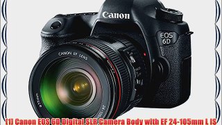 Canon EOS 6D Digital SLR Camera Body with EF 24-105mm L IS USM Lens with 64GB Card   Case