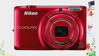 Nikon COOLPIX S6500 Wi-Fi Digital Camera with 12x Zoom - Red (Certified Refurbished)