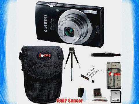 Canon PowerShot ELPH 135 (Black) 16GB Memory Card All in One High Speed Card Reader Standard