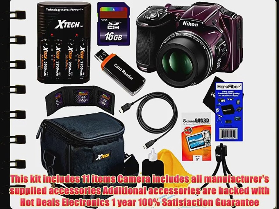 Nikon COOLPIX L830 16 MP CMOS Digital Camera with 34x Zoom NIKKOR Lens HD Video