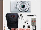 Canon PowerShot ELPH 150 IS Digital Camera (Silver)   16GB Memory Card   All in One High Speed