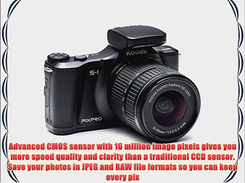 Kodak S-1 Black Pixpro Micro Compact System Camera with 12-45mm Lens and 400mm Bonus Gift Lens
