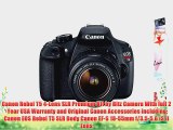 Canon EOS Rebel T5 Digital SLR Camera Body with EF-S 18-55mm IS II f/3.5-5.6 Lens   Studio