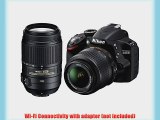 Nikon D3200 24.2 MP CMOS Digital SLR Camera with 18-55mm f/3.5-5.6G AF-S DX VR and 55-300mm