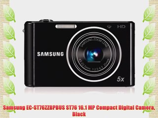 Samsung EC-ST76ZZBPBUS ST76 16.1 MP Compact Digital Camera Black