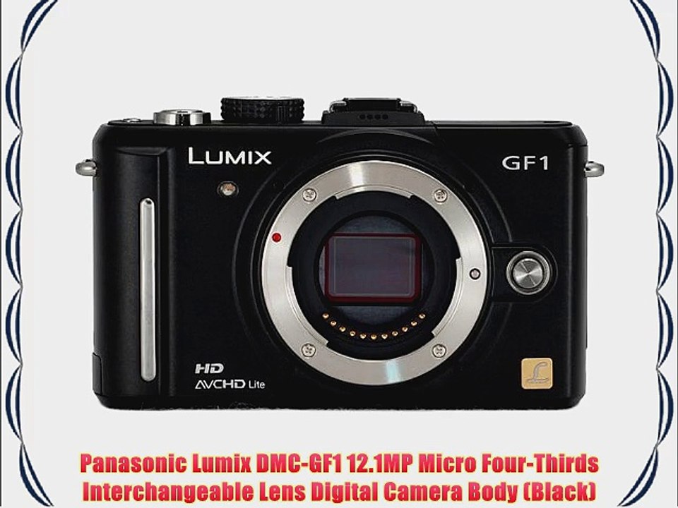 Panasonic Lumix DMC-GF1 12.1MP Micro Four-Thirds Interchangeable Lens Digital Camera Body (Black)