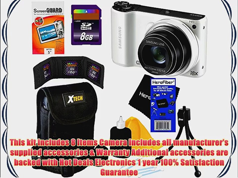Samsung WB200F 14.2MP Smart Wi-Fi Digital Camera with 18x Optical Zoom 3.0 Touch Screen LCD