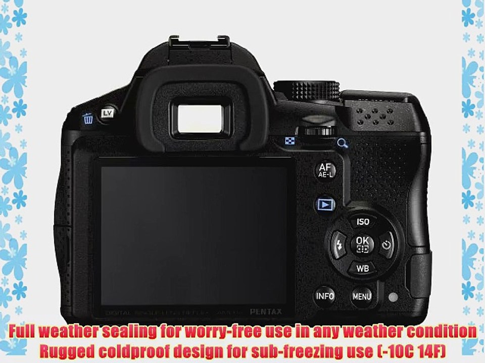 Pentax K-30 DSLR Camera with 18-55mm AL and 50-200mm AL Lens Kit - Black