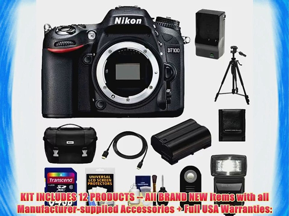 Nikon D7100 Digital SLR Camera Body with 64GB Card   Battery