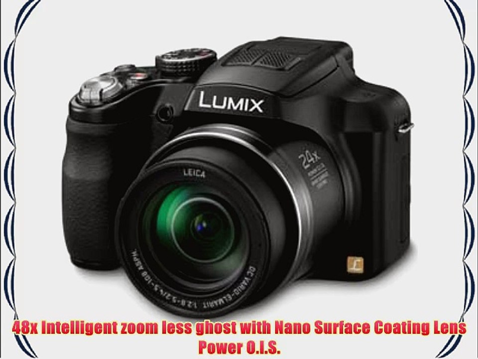 Panasonic Lumix DMC-FZ60 16.1 MP Digital Camera with 24x Optical Zoom - Black