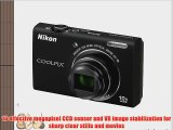 Nikon COOLPIX S6200 16 MP Digital Camera with 10x Optical Zoom NIKKOR ED Glass Lens and HD