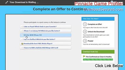 Pinnacle Game Profiler Download Free [Free of Risk Download 2015]