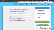 MSDict Professional Dictionary Bundle (Pocket PC) Free Download - Free of Risk Download